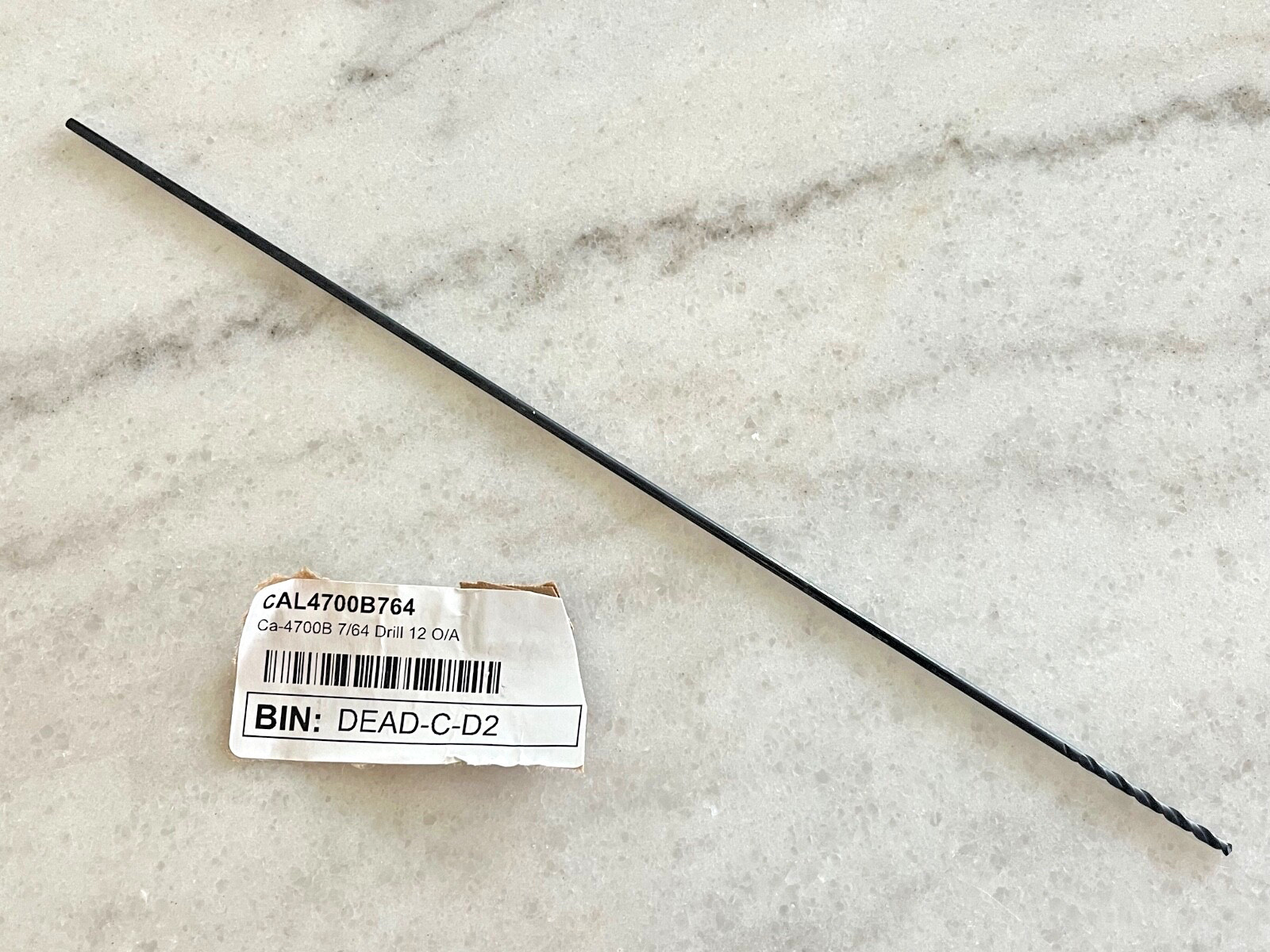 California Tool CA 4700B 7/64″ x 12″OAL Extra Length HSS Black Oxide Twist Drill