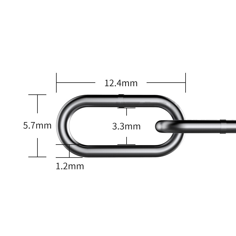 304 Stainless Steel Long Links Chain 1.2mm~12mm Welded Security Links Hanging