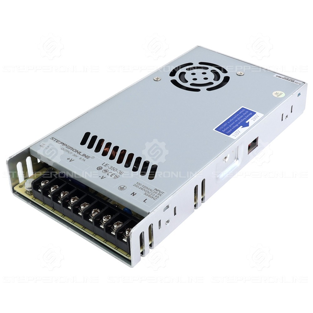 STEPPERONLINE 4 Axis Nema 23 Stepper Motor 425oz.in &Driver & 350W Power CNC Kit