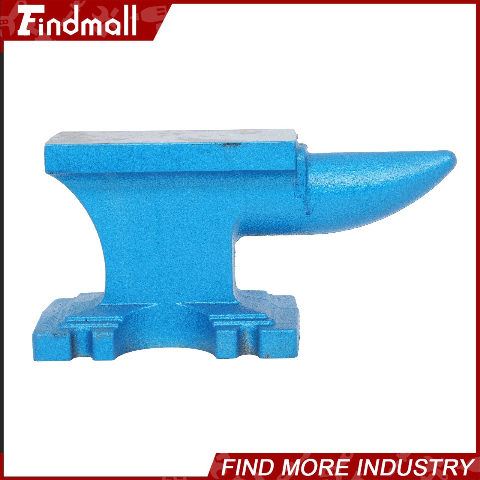Findmall 24Lbs Cast Iron Anvil Blacksmith Anvil Hard Round Horn Forging Tool