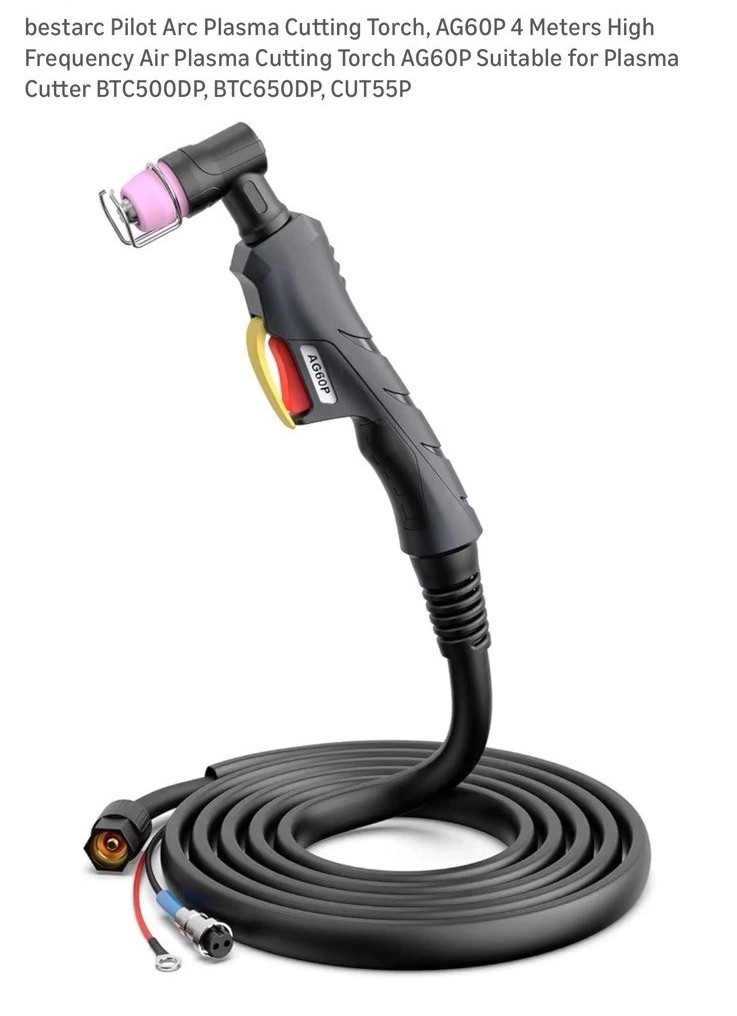 Pilot Arc Plasma Cutting Torch, AG60P 4 Meters High Frequency Air Plasma Cutting
