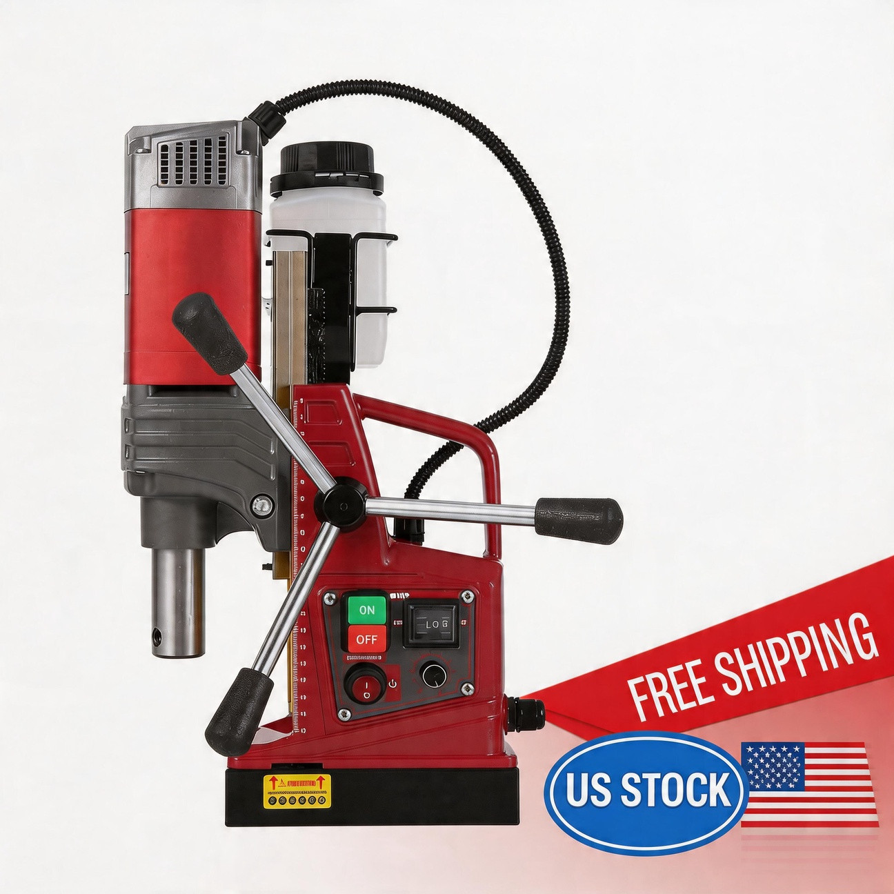 Drill Press, Portable Mag Drill with 14000N/3147 Lbf Magnetic Magnetic 1550W