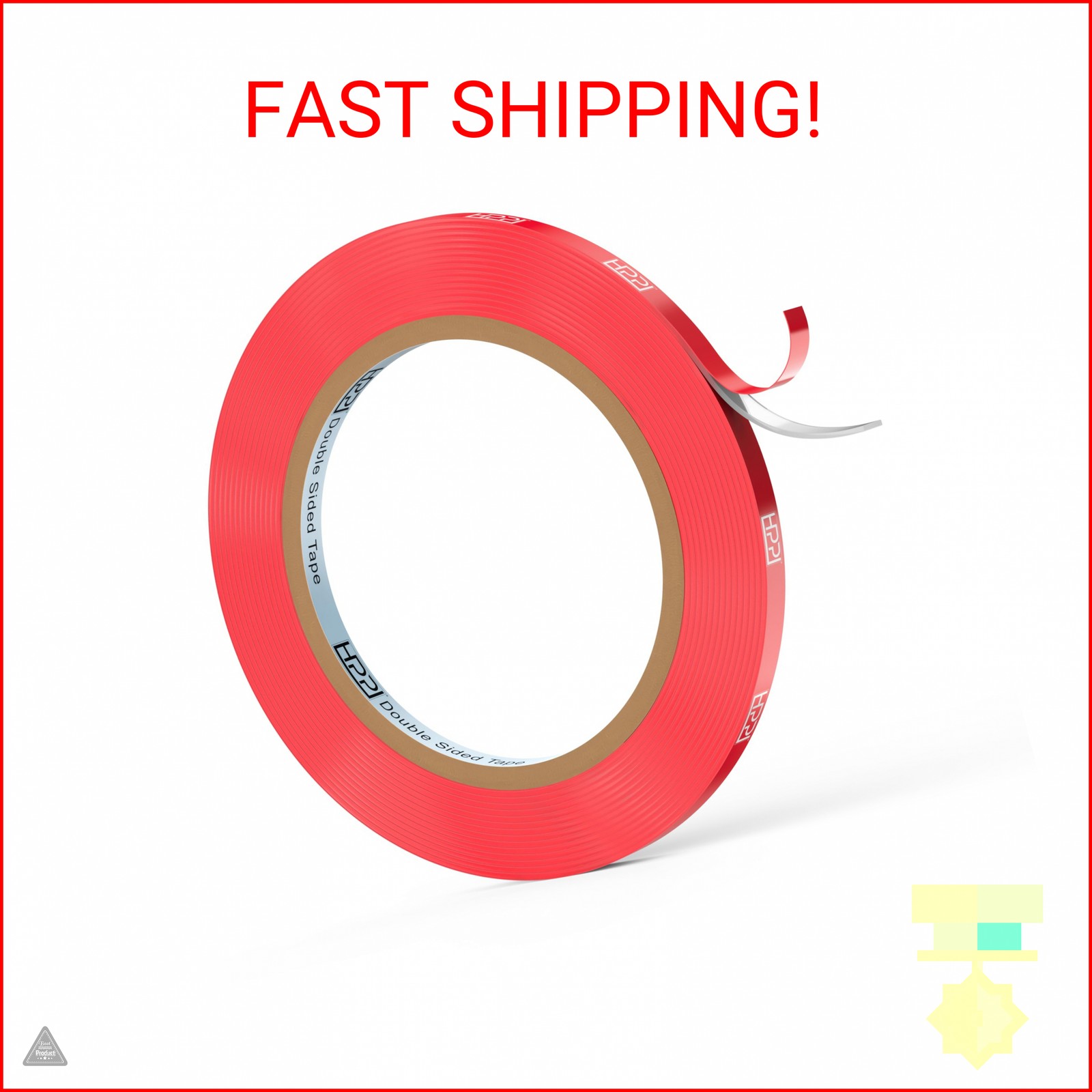 HPP Double Sided Tape Clear, Heavy Duty Tape, Strong and Permanent for Outdoor a