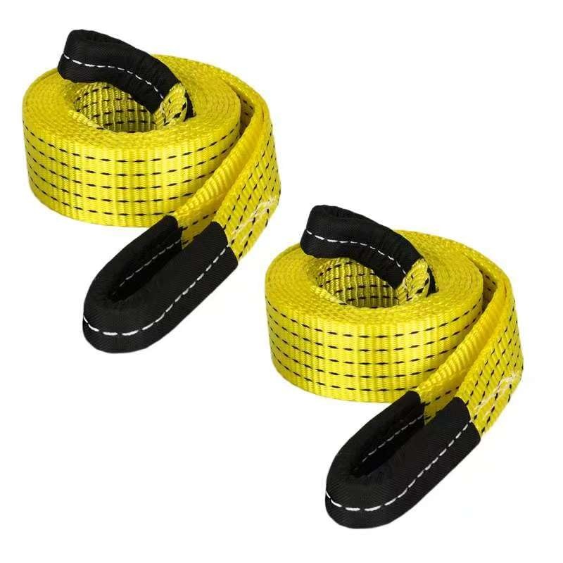 2 Pack 6′ x 2″ Lifting Sling Straps, 6 Feet Heavy Duty Lift Rigging Strap Tre…