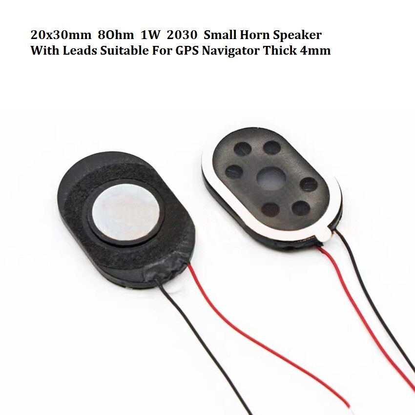 20x30x4mm 8Ohm 1W 2030 Small Horn Speaker With Leads Suitable For GPS Navigator
