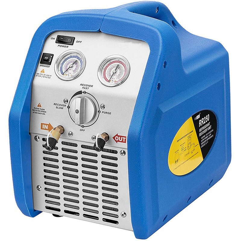 110-120V 60 Hz Portable Refrigerant Recovery Machine Single Cylinder 3/4HP
