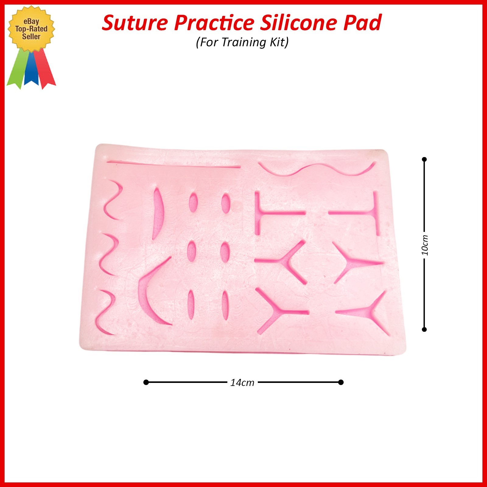 Medical Skin Suture Practice Silicone Pad Wound Simulated Surgical Training Kit