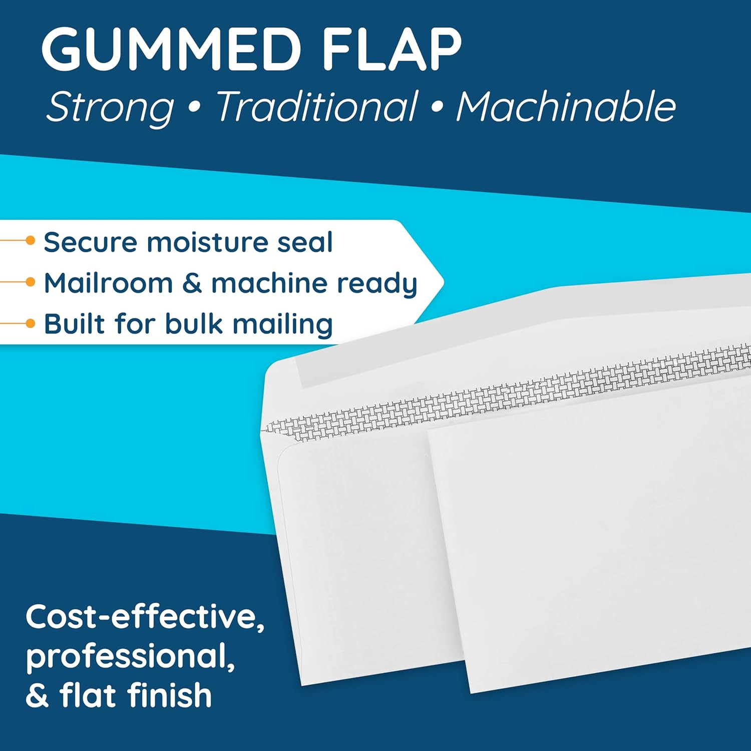 500 No. 10 Security Envelopes – Gummed Flap – Tamper Proof Design – Security Tin
