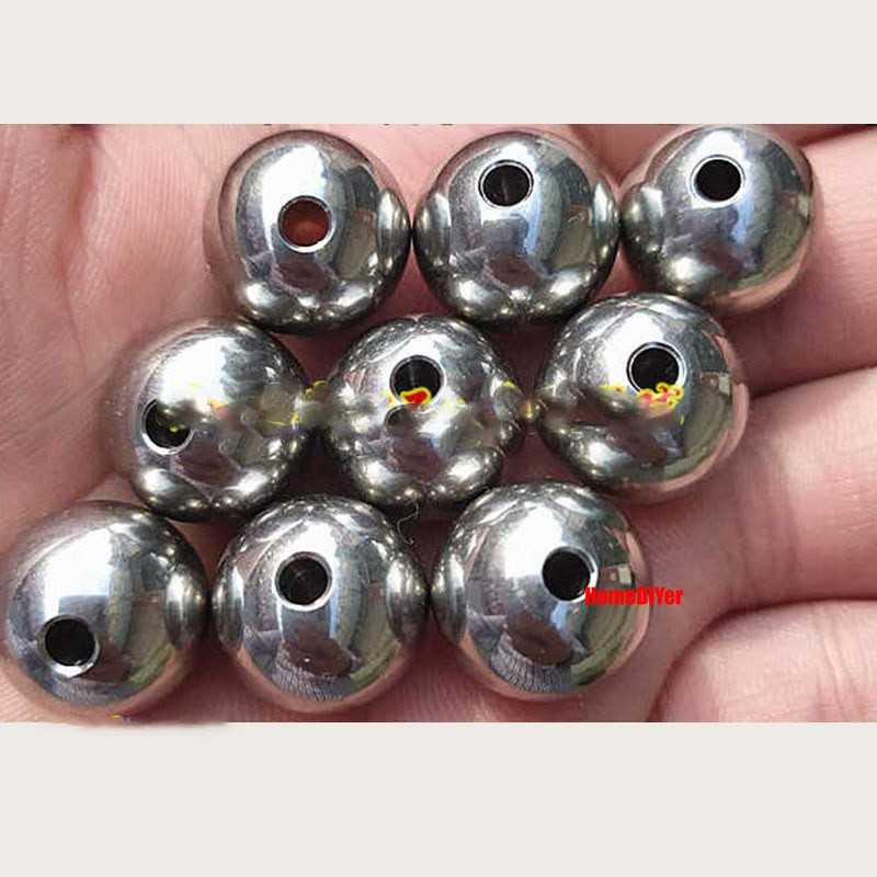 Dia 2mm-60mm Solid Stainless Steel Through Hole Balls Smooth Drilling Steel Ball