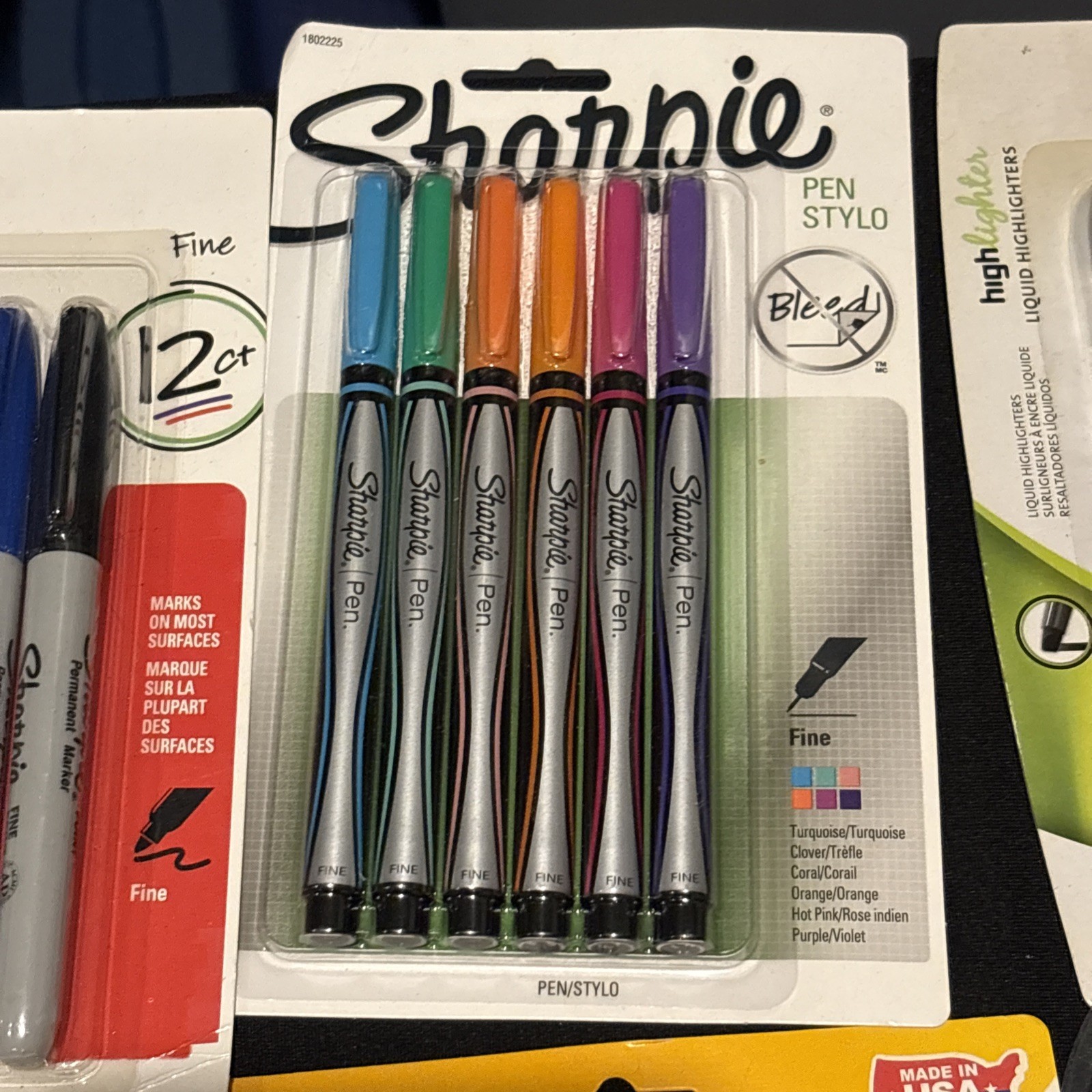 Lot Of Sharpie Markers Bic Permanent Markers Liquid Highligters Creative Markers