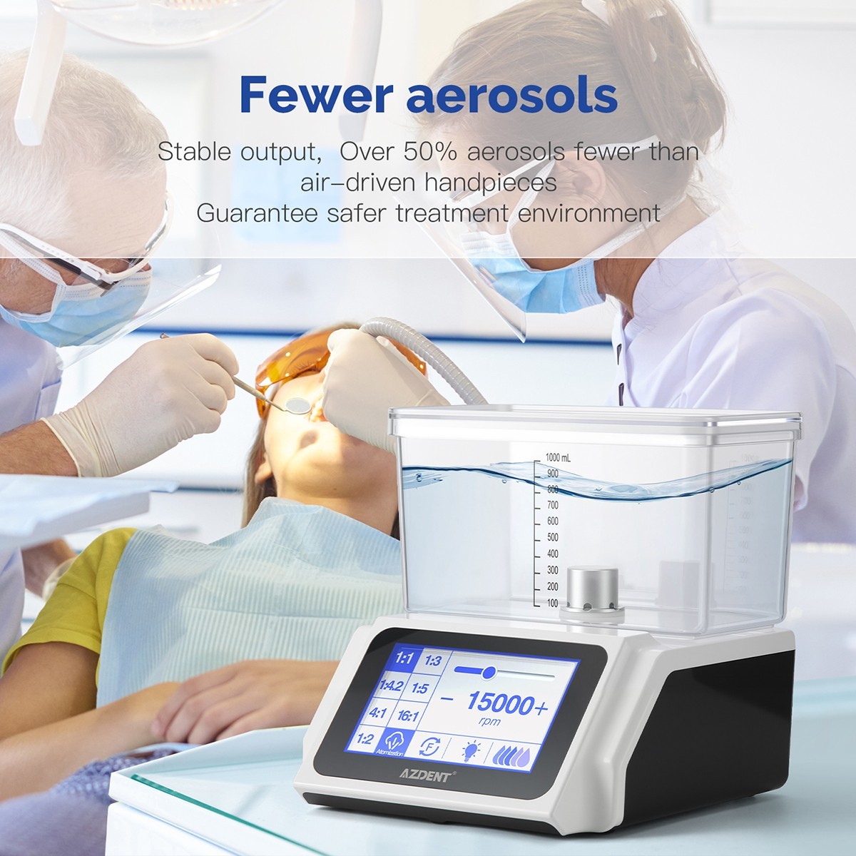 Dental Micro Electric Motor Brushless Built-in LED Light Screen for Handpiece