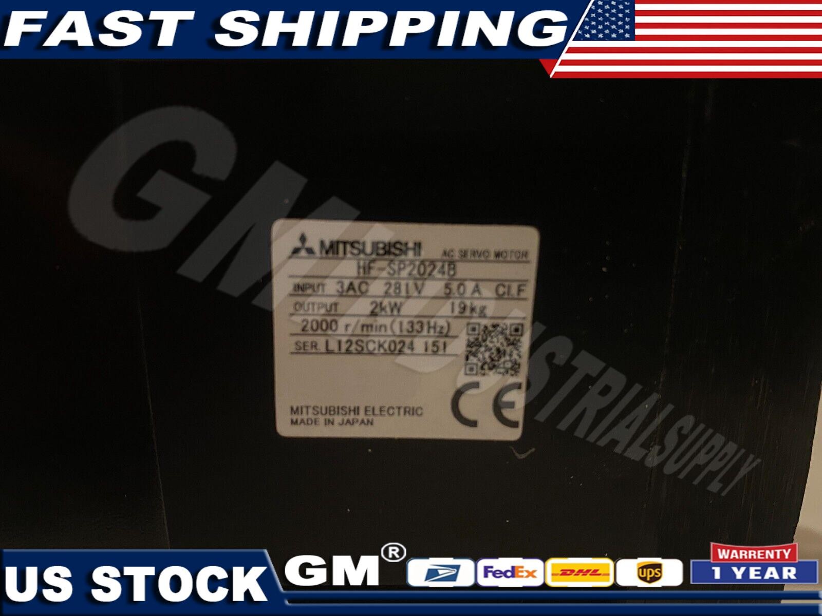 Mitsubishi HF-SP2024B One New HFSP2024B Servo Motor Expedited Shipping