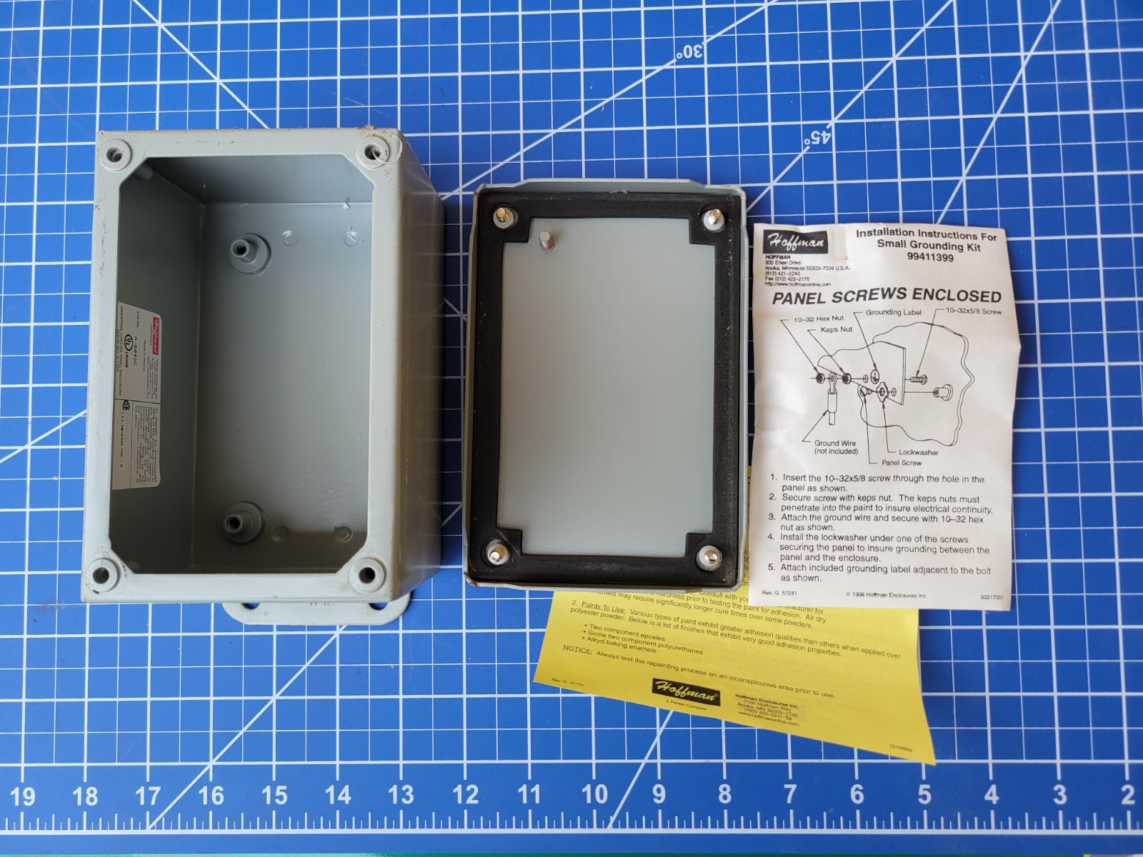 Hoffman A604SC Junction JIC Box Screw Cover Enclosure Type , g241