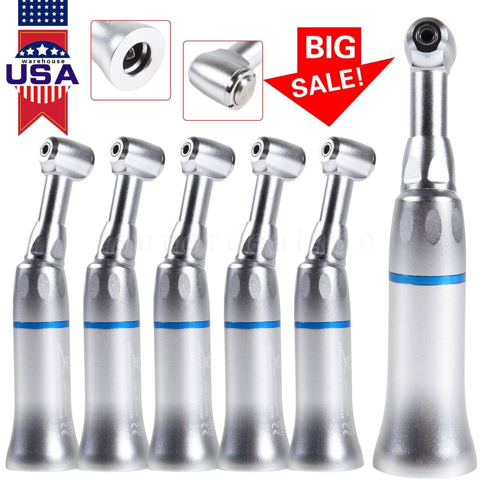 5X Dental Push Button Low Speed Contra Angle Handpiece F/ NSK E-type YAD MX