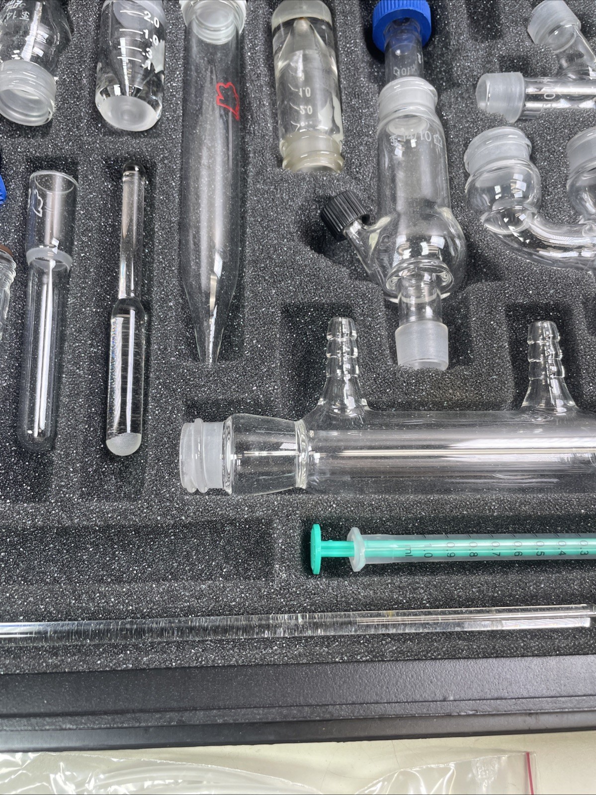 USED Kontes Microflex Williamson K-746000-0000 Chemistry Kit 18pc Glass + More 5