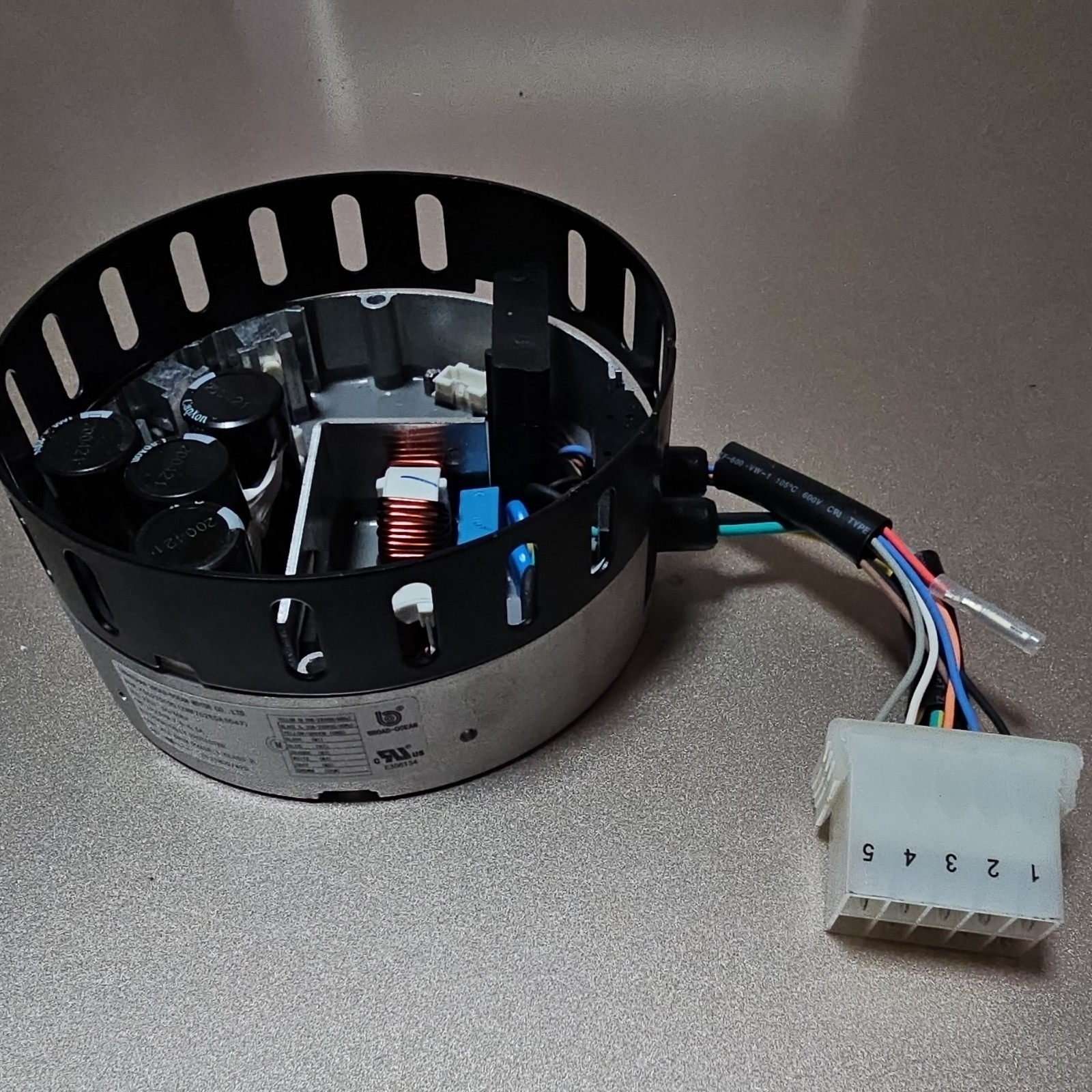 Broad-Ocean K00220030 HVAC Motor 208-230V 1 Phase 7.0-6.5A Protected