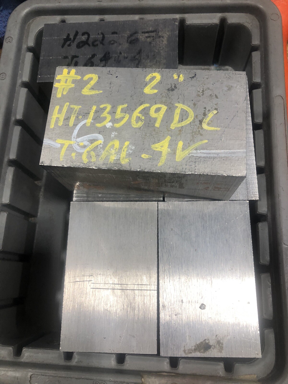 Titanium Blocks Heat Treated 2×2 1/4×4.000