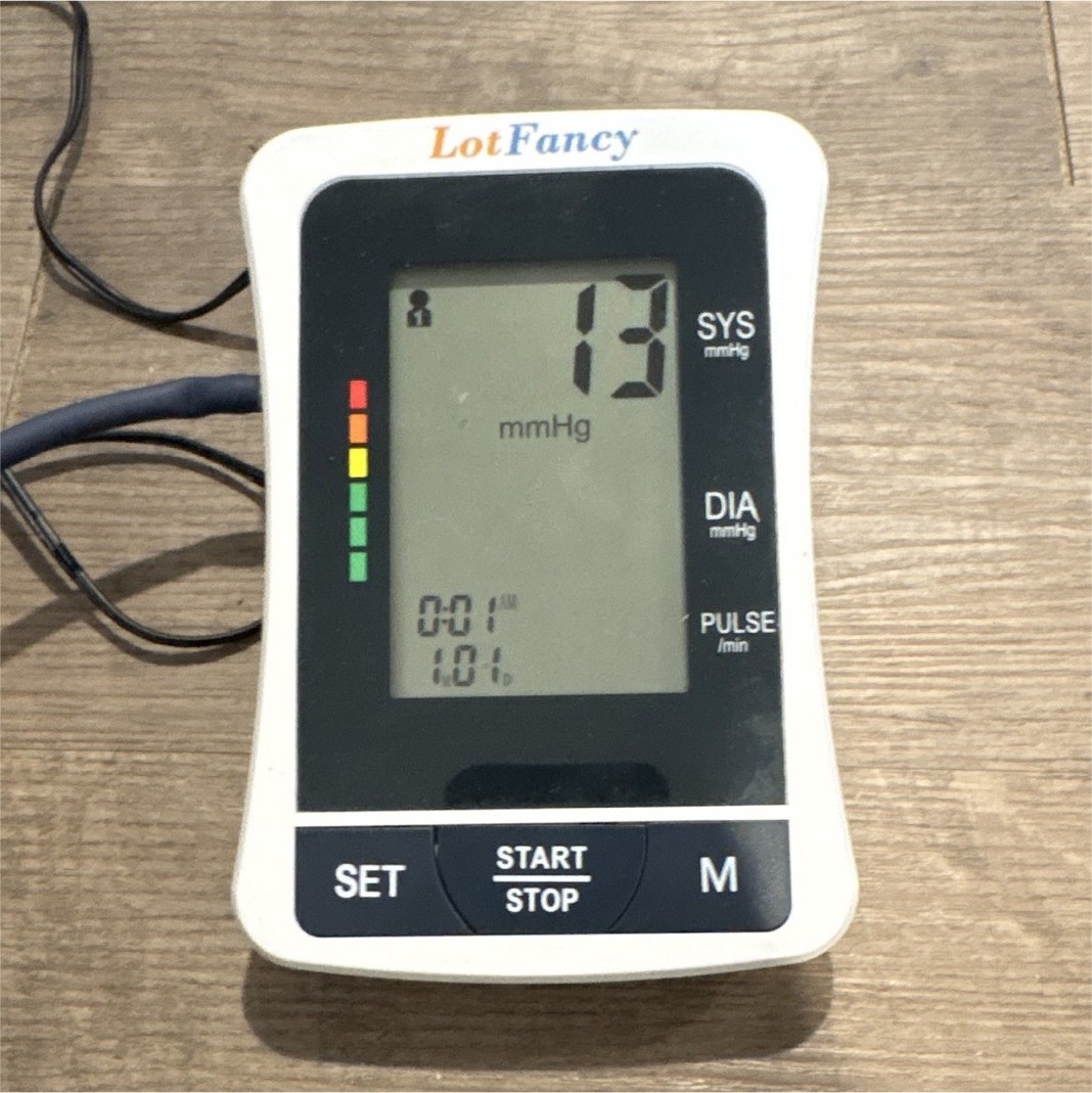 LotFancy DBP-1305 Arm Digital Blood Pressure Monitor Auto Rechargeable Adult Cu…