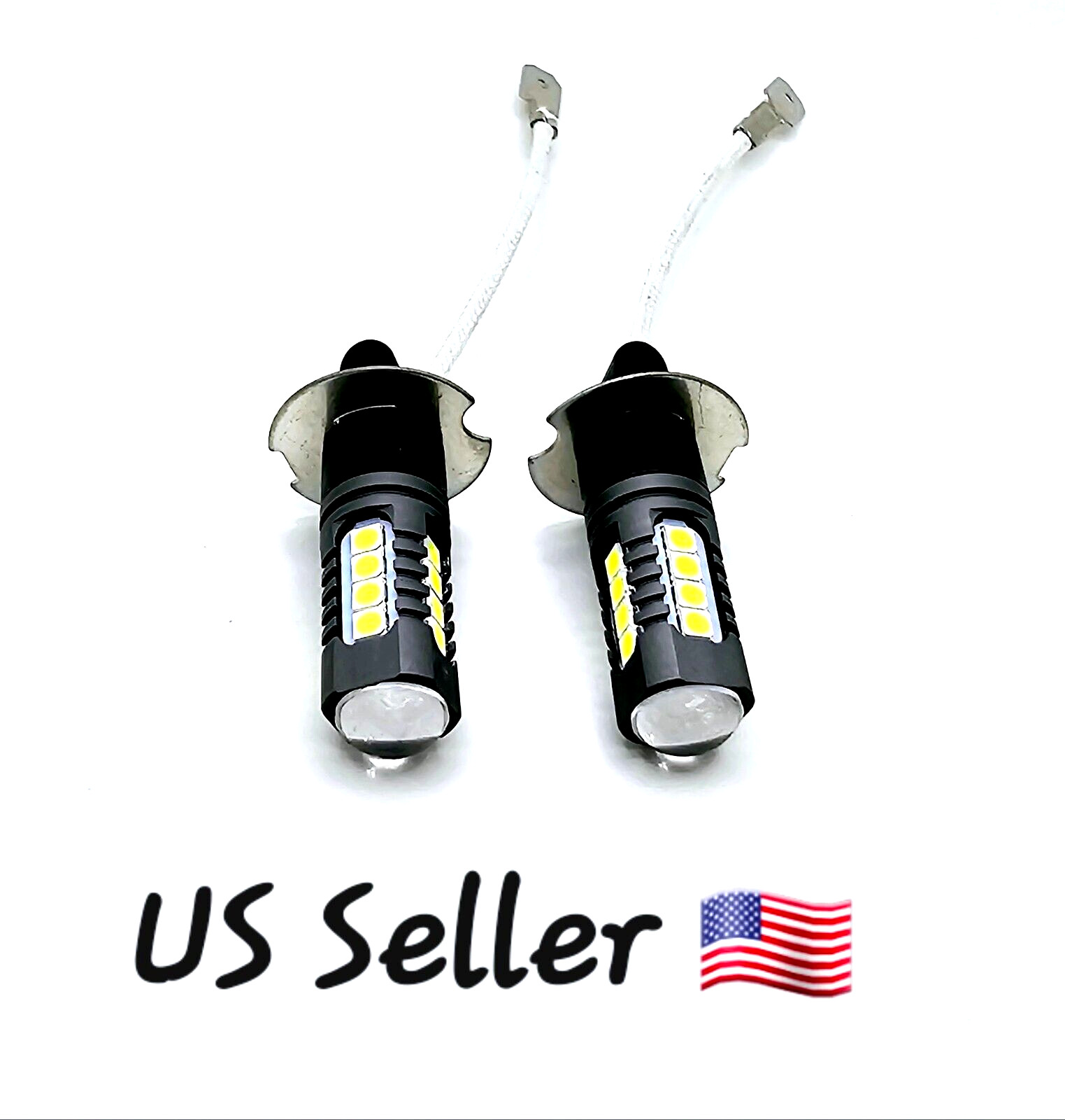 Pair of LED light bulbs for Deere 12v 25w AT370983 12v 25w Skid Steer Roof bulb