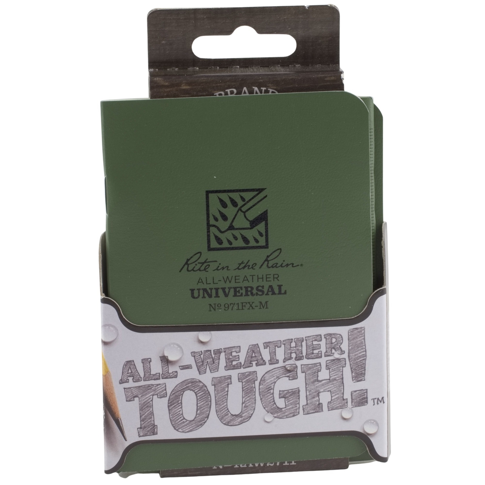 Rite in the Rain Side Stapled Mini Notebook Green All Weather 3 Pack