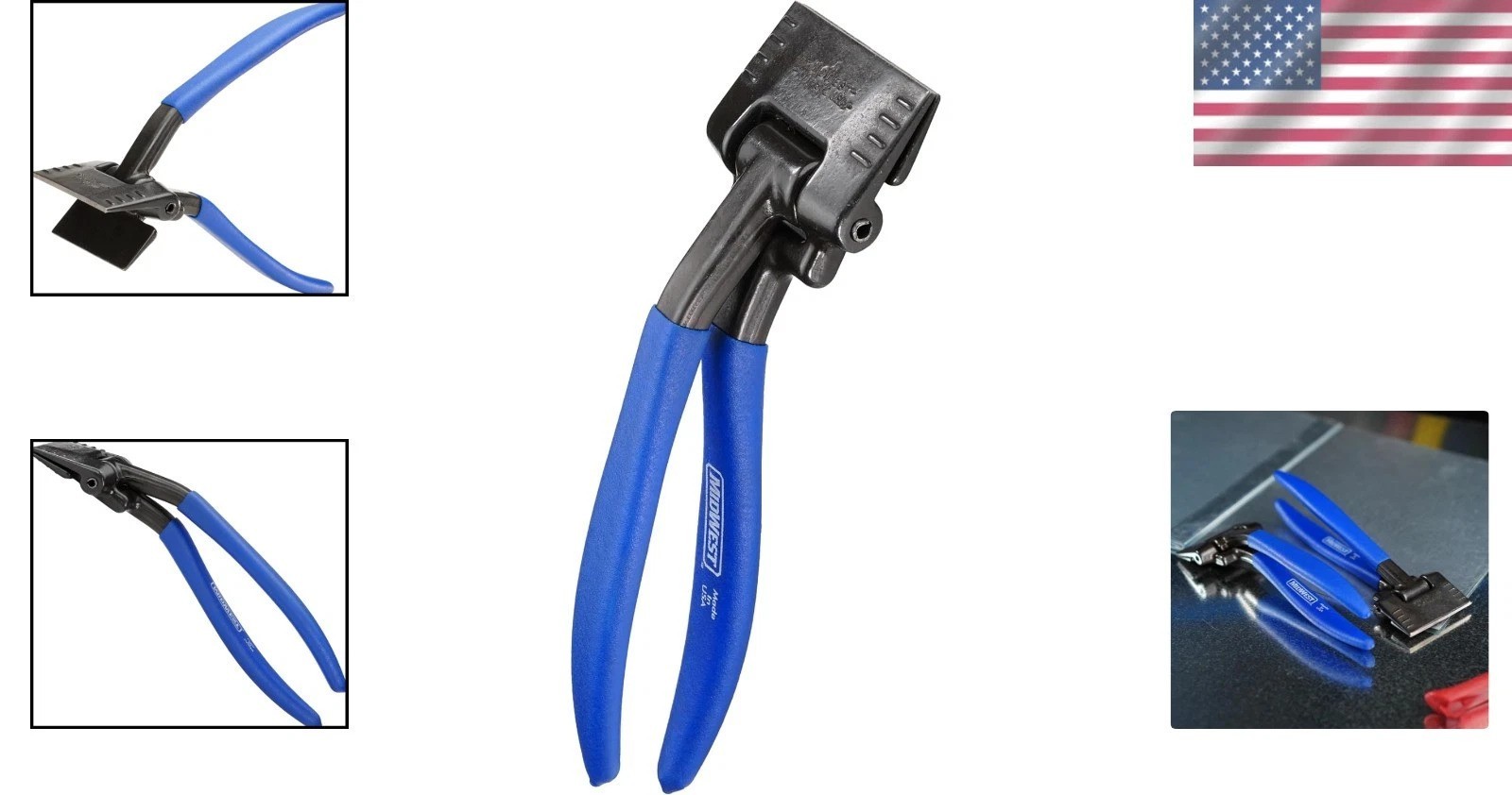 MIDWEST 3-Inch Offset Seamer Tong – Precision Metal Bender for Professionals