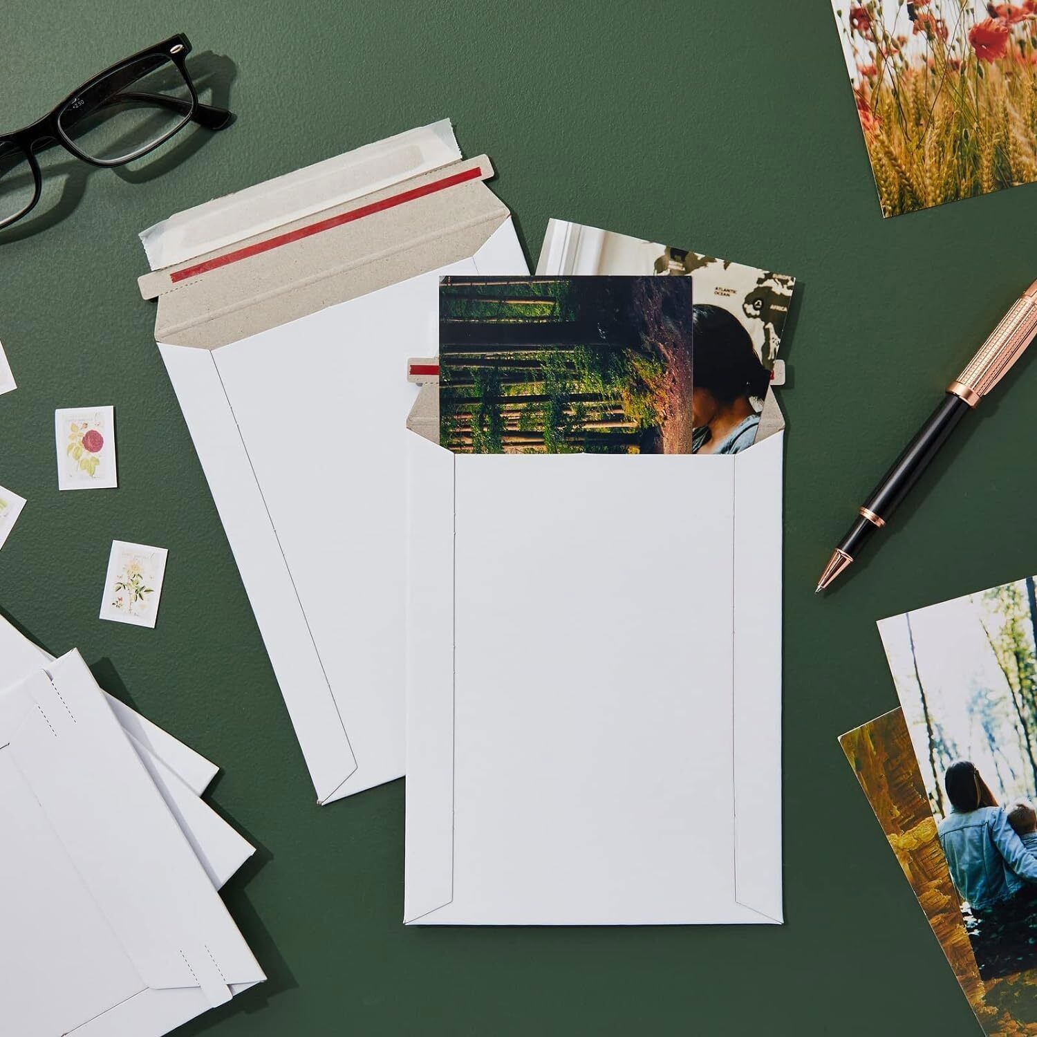 6×8 7×9 9×11.5 9.75×12.25 Self Seal Photo Document Rigid Mailers Flat Envelopes
