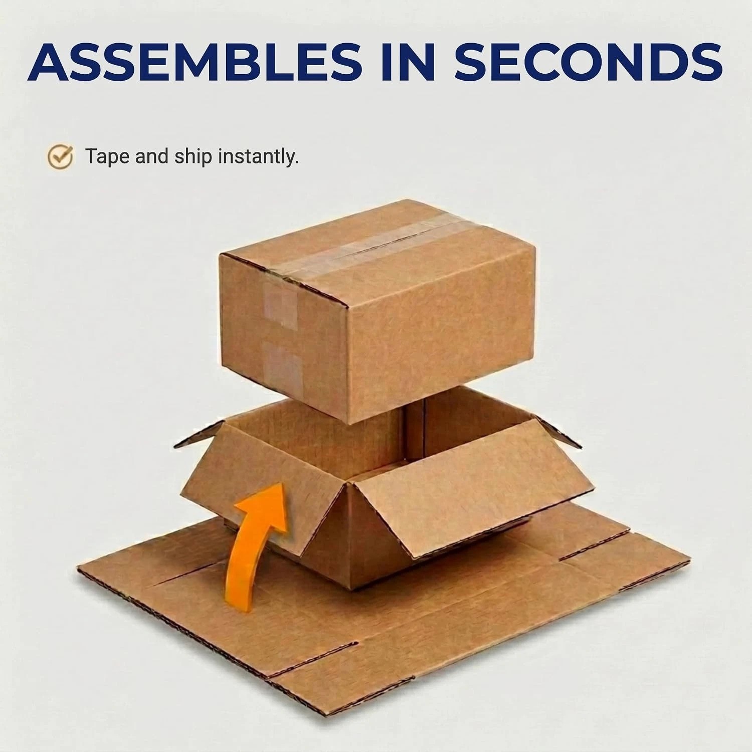 Small Moving Boxes 10x10x10″ 25-Pack – USA Made Kraft Cardboard Shipping & St…