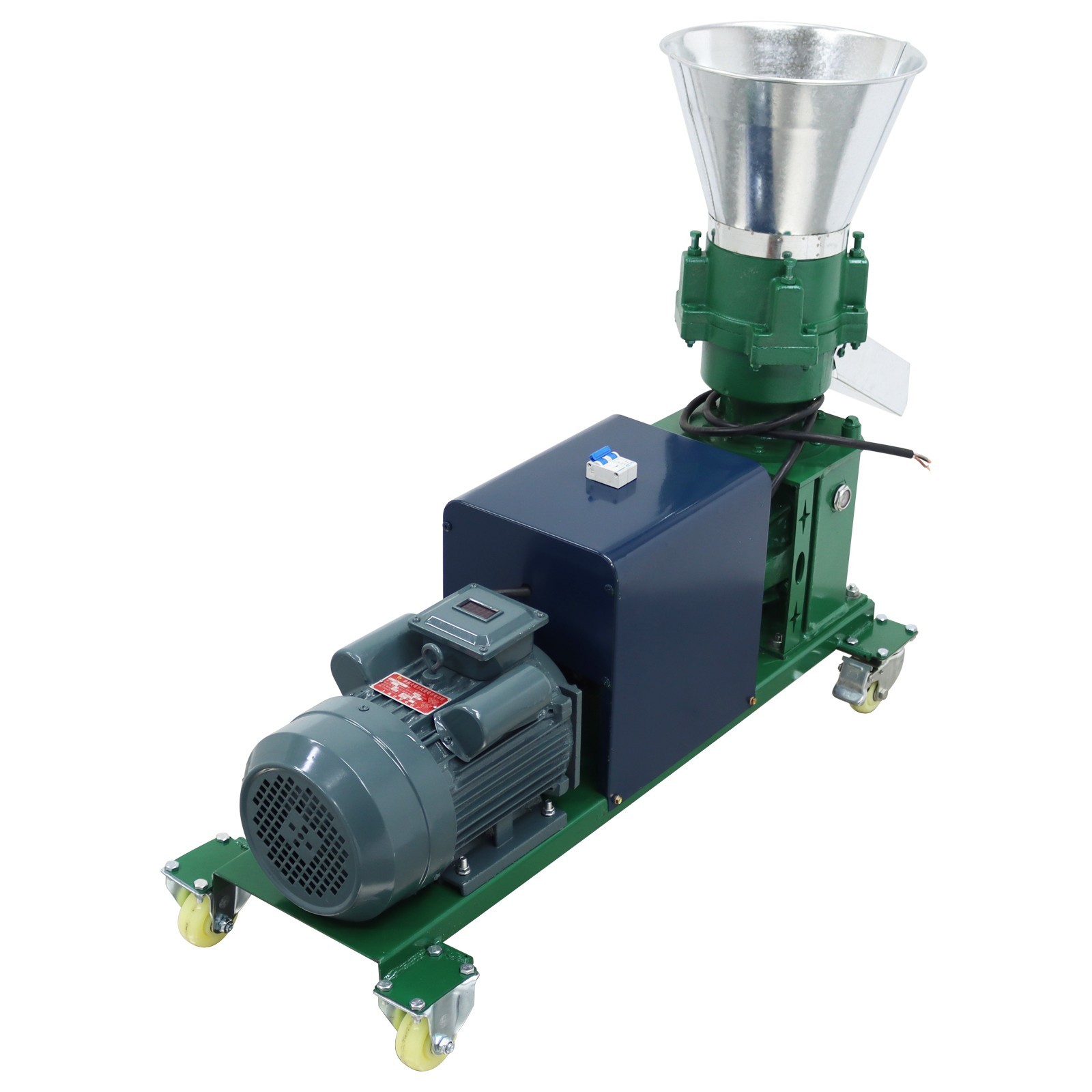 4Roller 2mm Animal Feed Pellet Mill Machine Fodder Pelletizer 150-200KG/h 220V