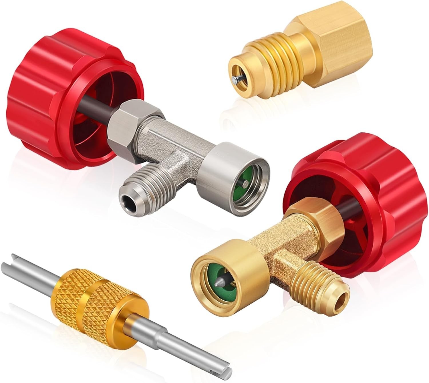 R134a Can Tap Kit AC Freon Adapter Valve Tool For Self-Sealing Cans HVAC – New