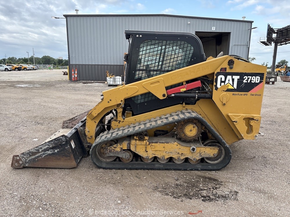 2017 Caterpillar 279D Skid Steer Track Loader Cab Crawler High Flow Aux bidadoo