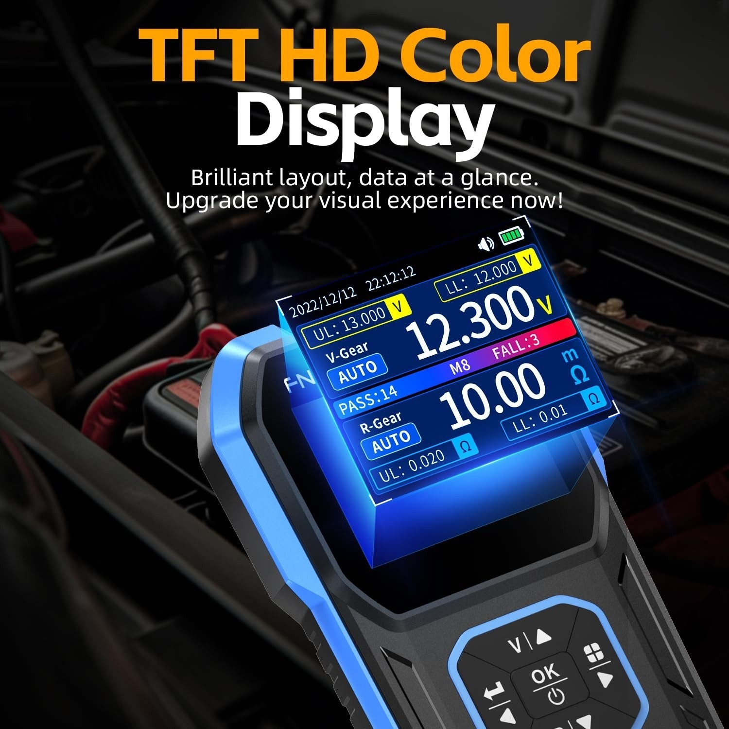 FNIRSI HRM-10 Battery Voltage Tester Digital Battery Internal Resistance Meter
