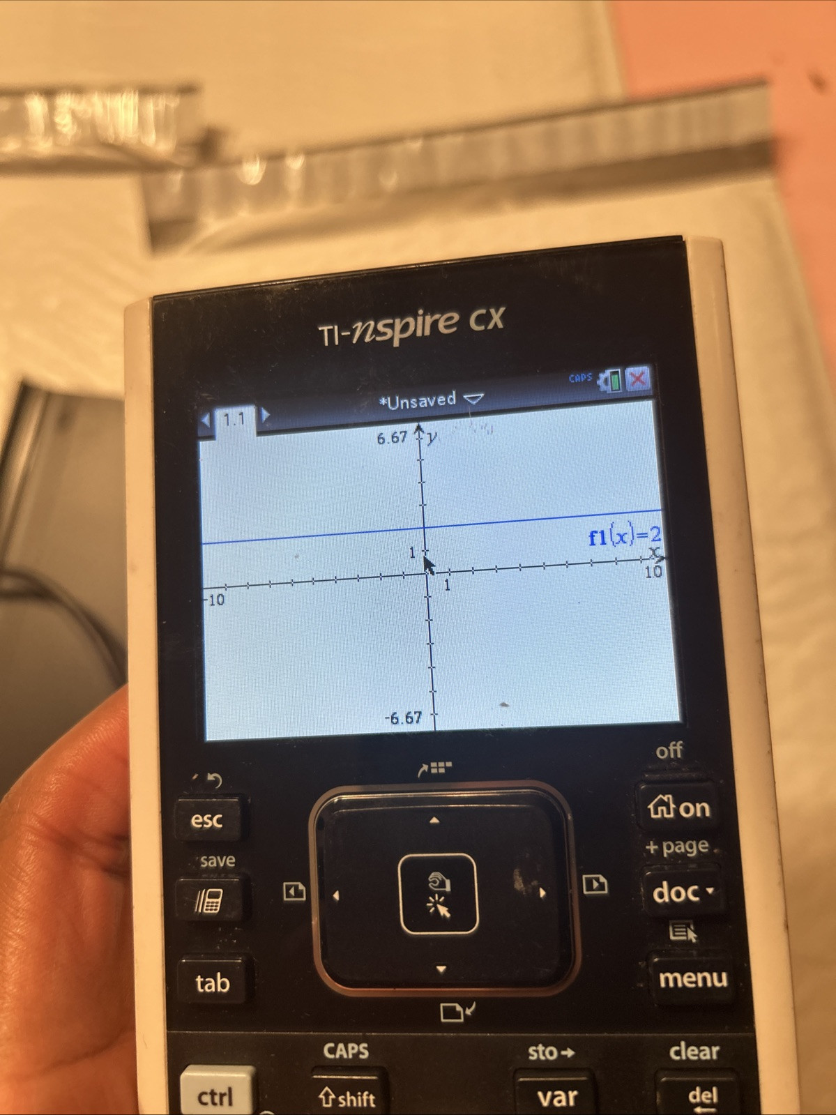 Texas Instruments TI Nspire CX Graphing Calculator With Cable Tested Calculus