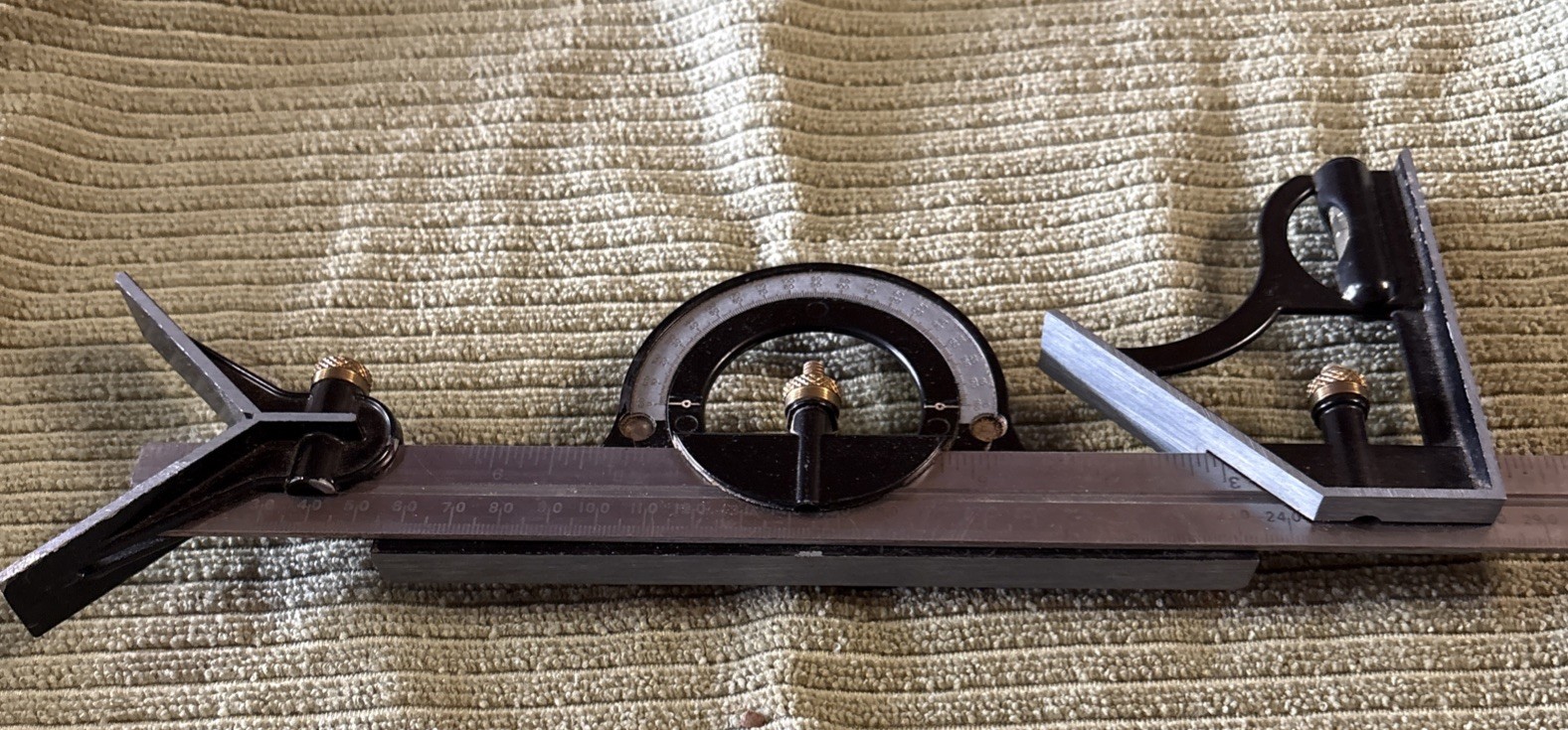 Combination Square Set with 12 Inch Grads Protractor