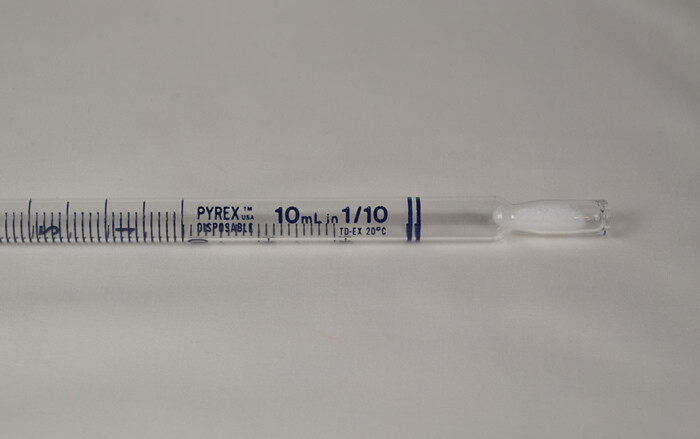 Pyrex Corning Glass Works 10ml Pipette 10 pack Brand New/Sealed
