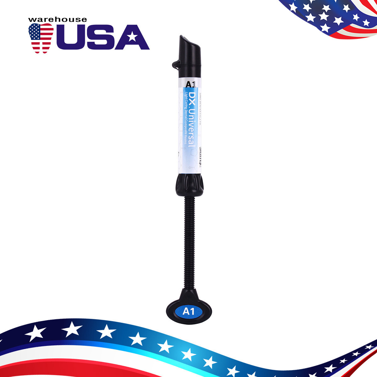 Dental Light Cure Nano Hybrid Composite Resins Dentex Universal A1 A2 A3 A3.5 US