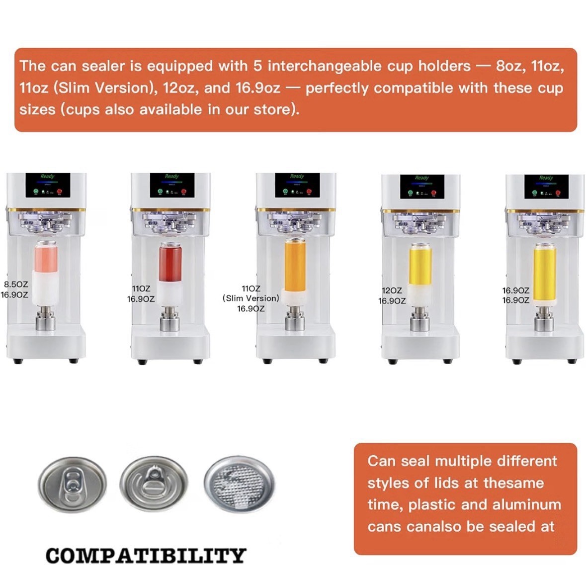 Intelligent Aluminum Caps Can Seamer Beverage Plastic Can Sealing Machine