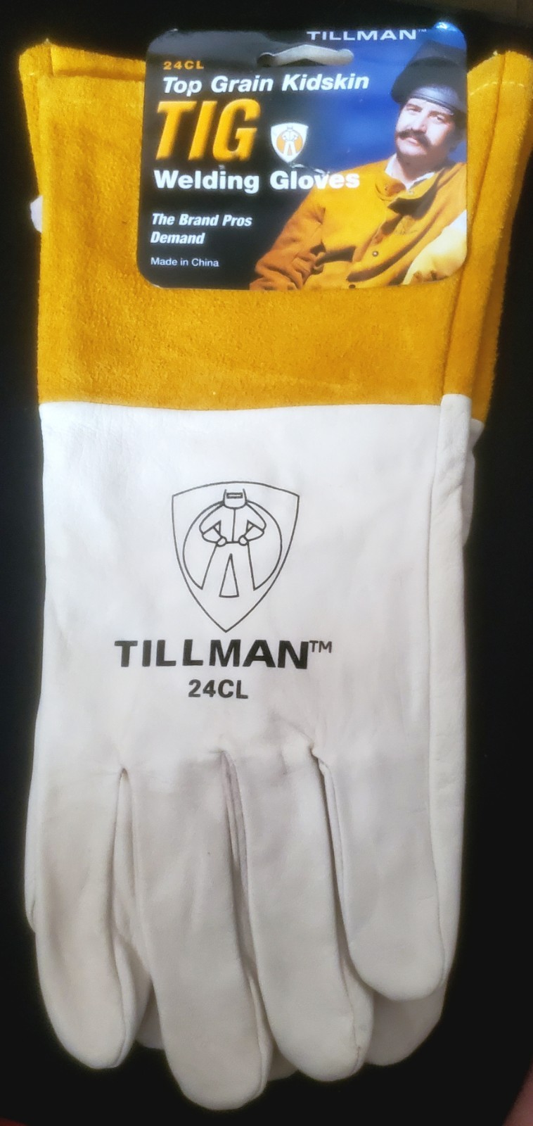 Tillman 24CL Top Grain Kidskin TIG Welding Gloves L