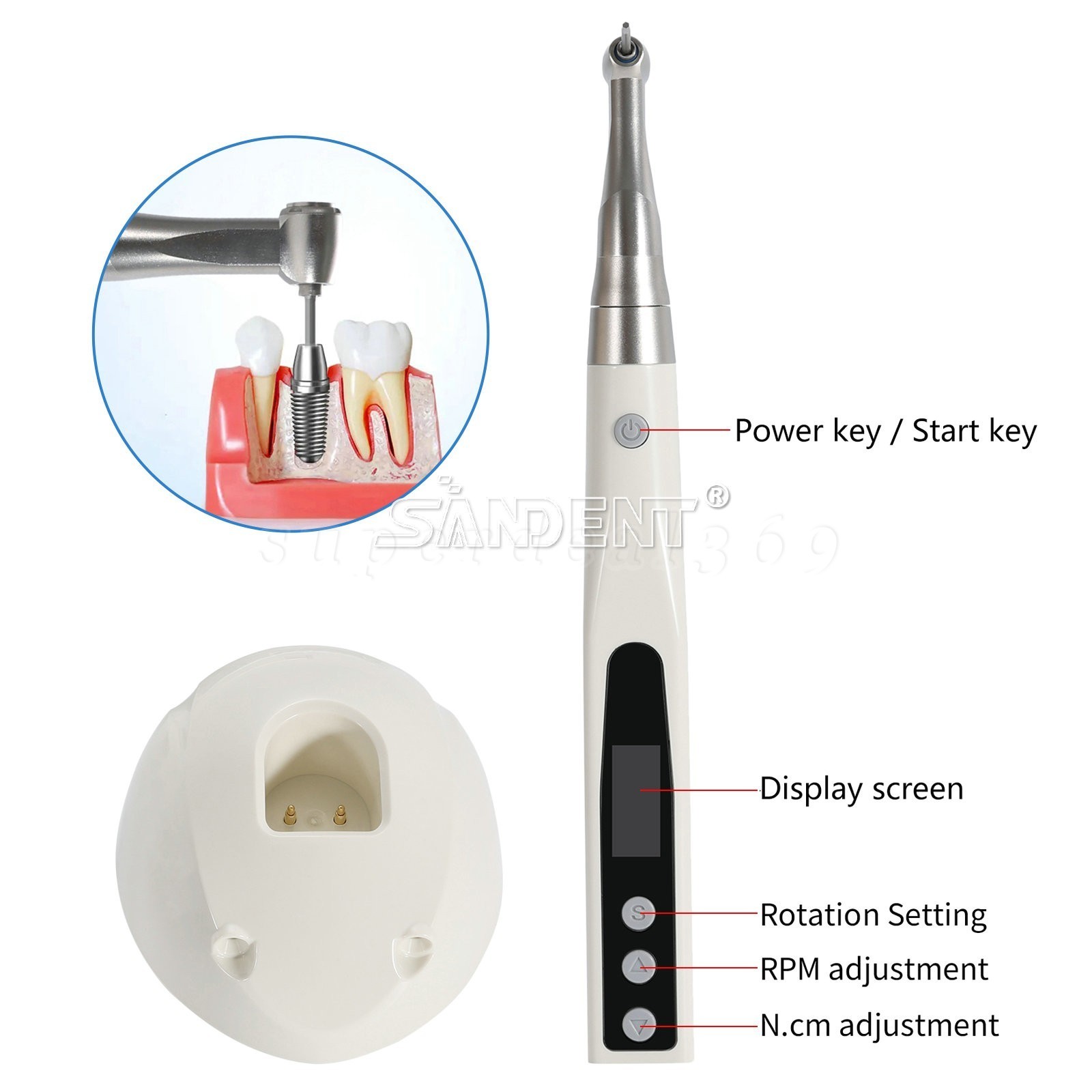Dental Implant Motor Surgical System Touch Screen/Implant Electric Torque Wrench