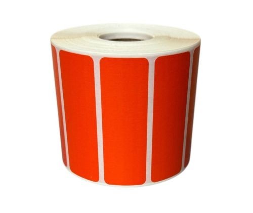 Direct Thermal Zebra Labels- 3×1 Orange Colored 1300 Labels per roll, 1-8 Rolls