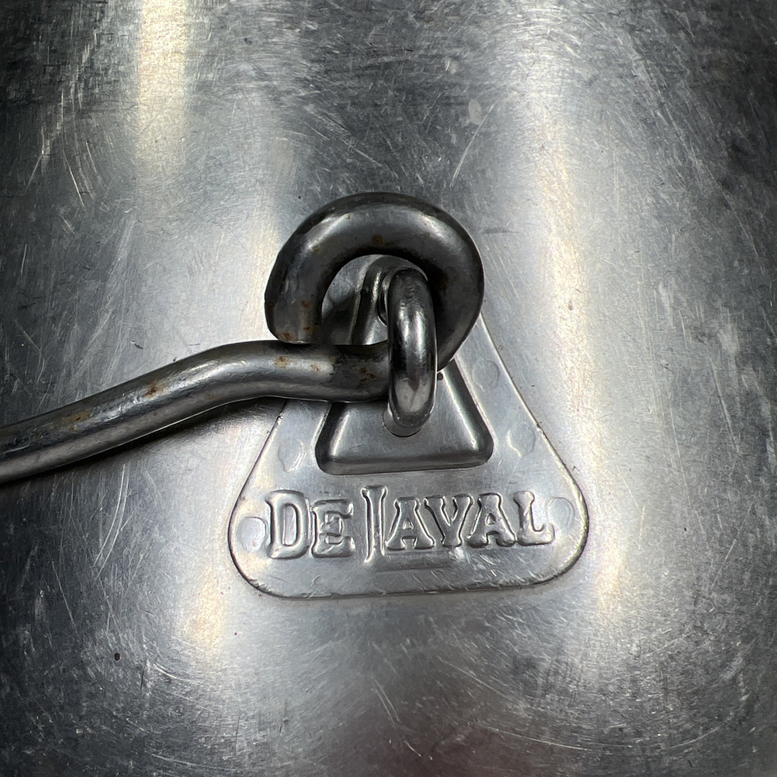 Vintage DeLaval 5 Gallon Stainless Milking Machine Can Pail Bucket