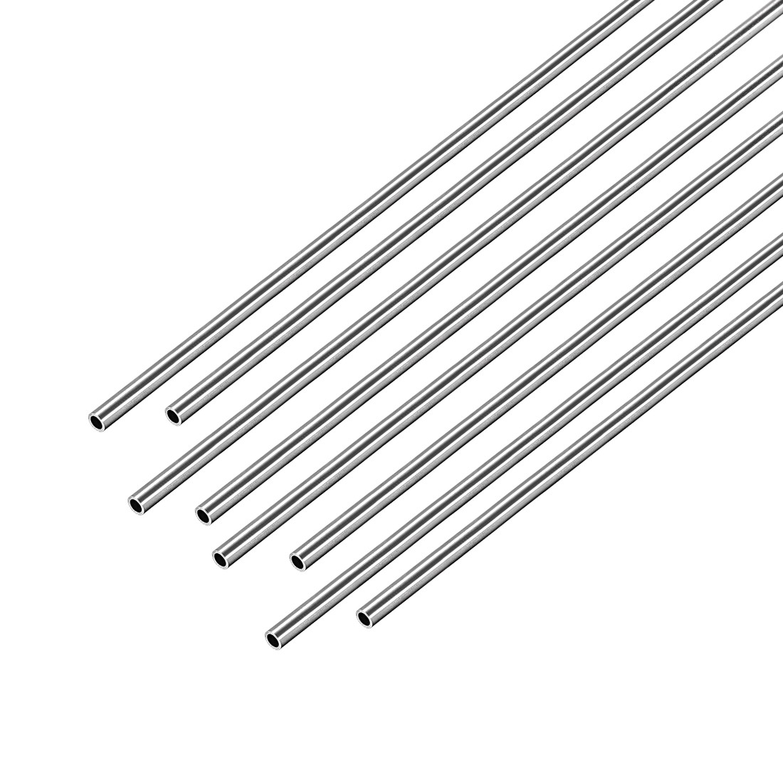 8pcs Stainless Steel Round Tubing 2mm OD 0.15mm Wall Thickness 250mm Length