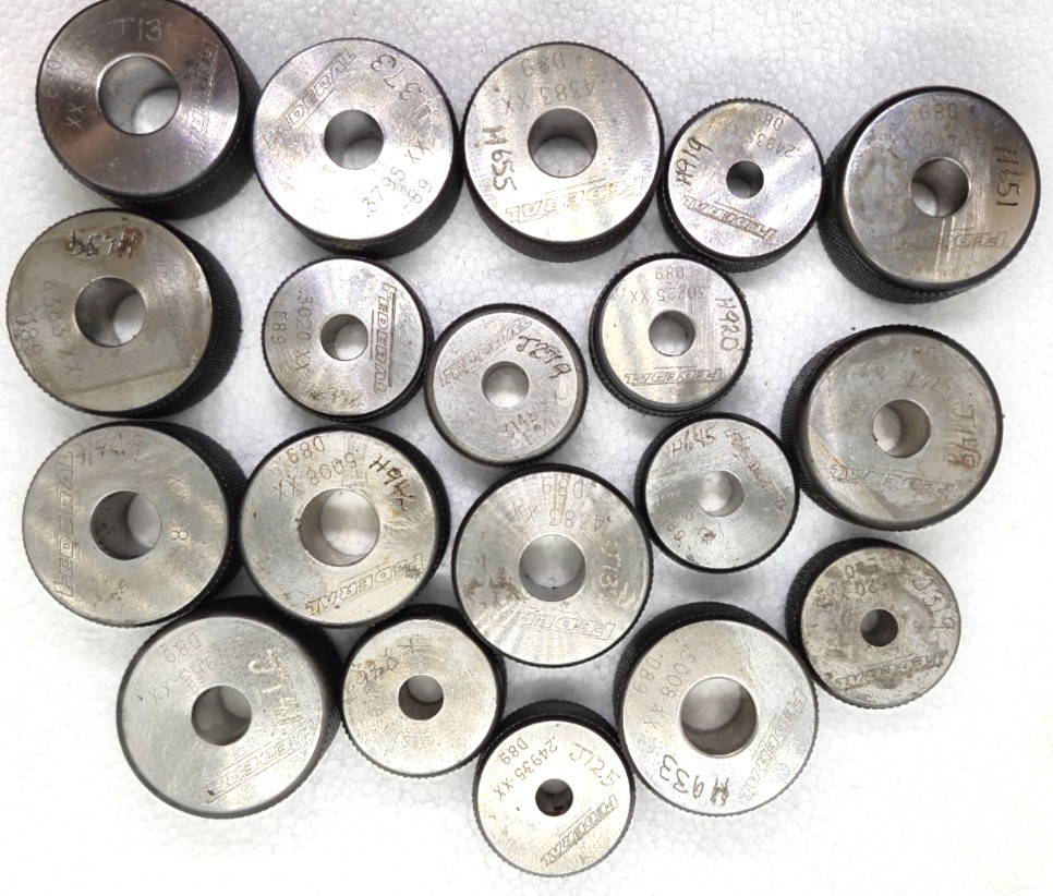 Federal Master Smooth Plain Bore Ring Gage XX Small Sizes – Pick Your Size