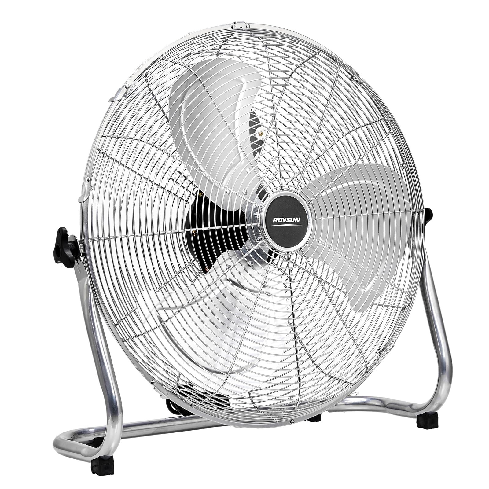 ROVSUN 20 Inch High Velocity Metal Industrial Floor Fan, 3-Speeds for Garage Gym