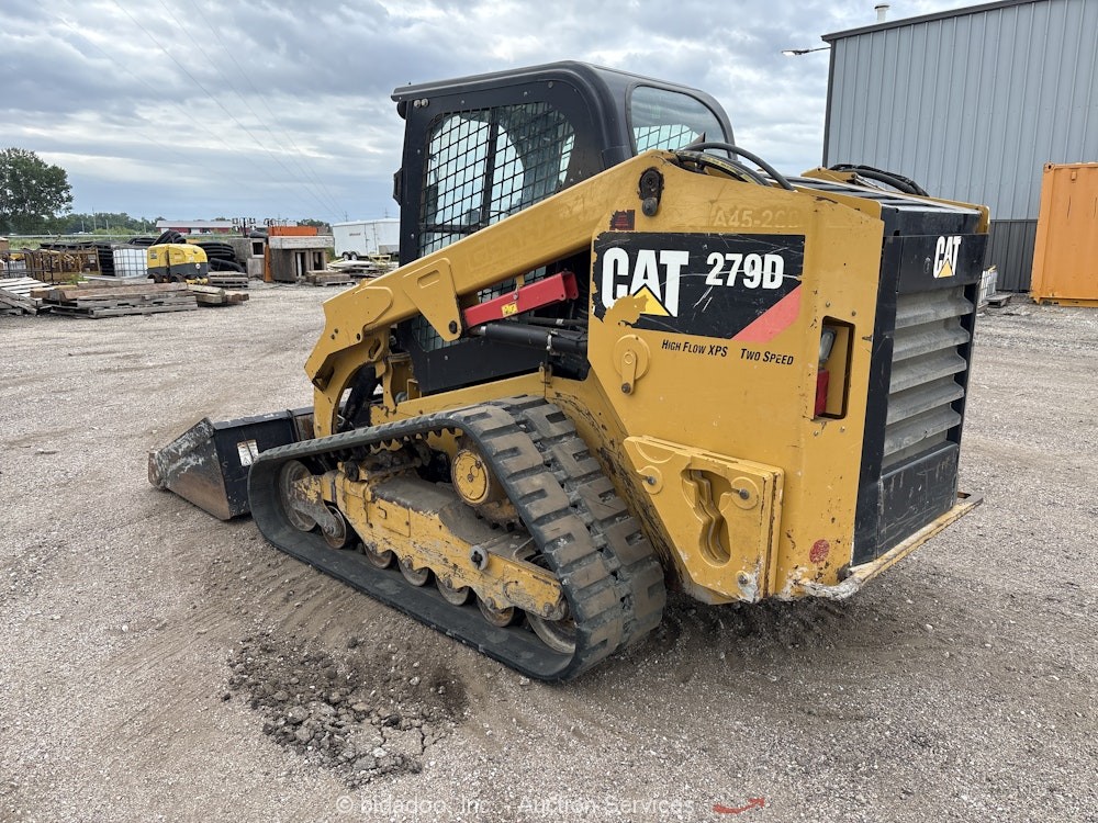 2017 Caterpillar 279D Skid Steer Track Loader Cab Crawler High Flow Aux bidadoo