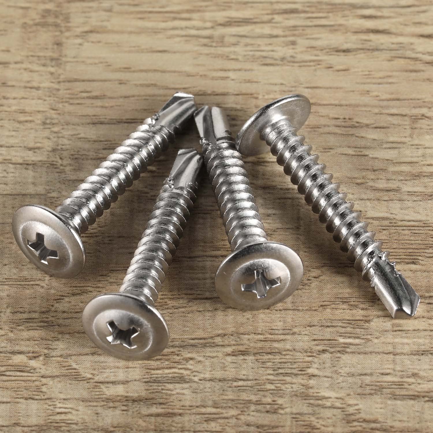 #8 x 2 Wafer Head Self Drilling Screws, Self Tapping Screws Sheet Metal Screw.