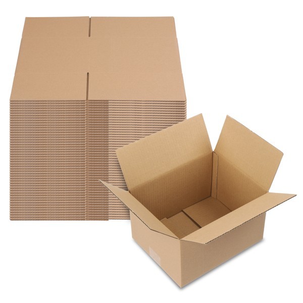 50pcs 10 “x 8” x 6 “(25.4×20.3×15.2cm) thick 3mm corrugated cardboard box in kra