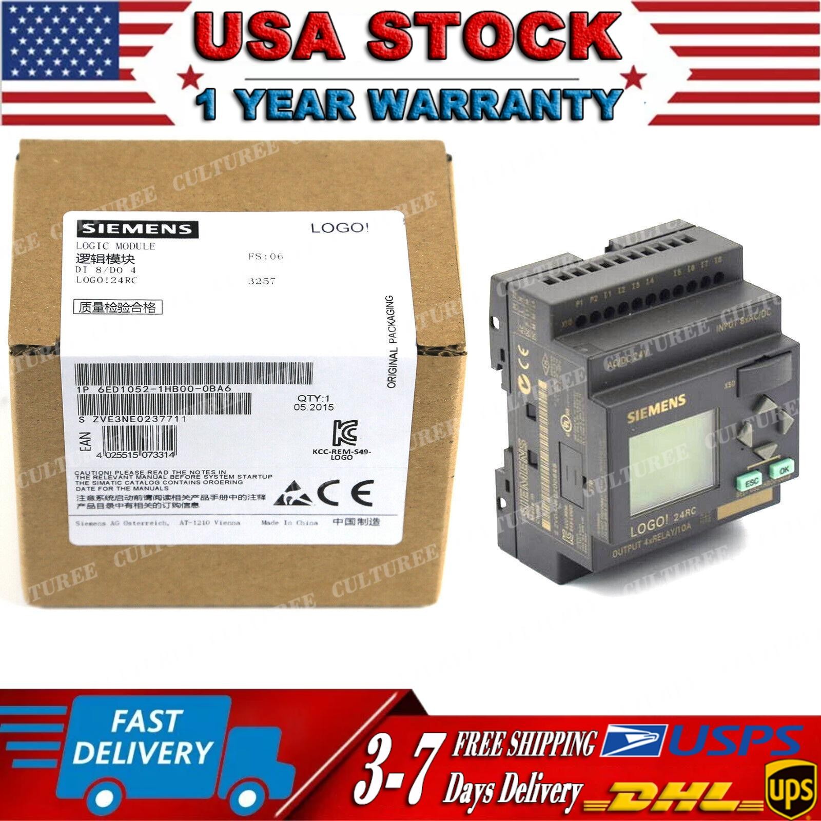New Siemens LOGO 24RC logic module 6ED1052-1HB00-0BA6 6ED1 052-1HB00-0BA6
