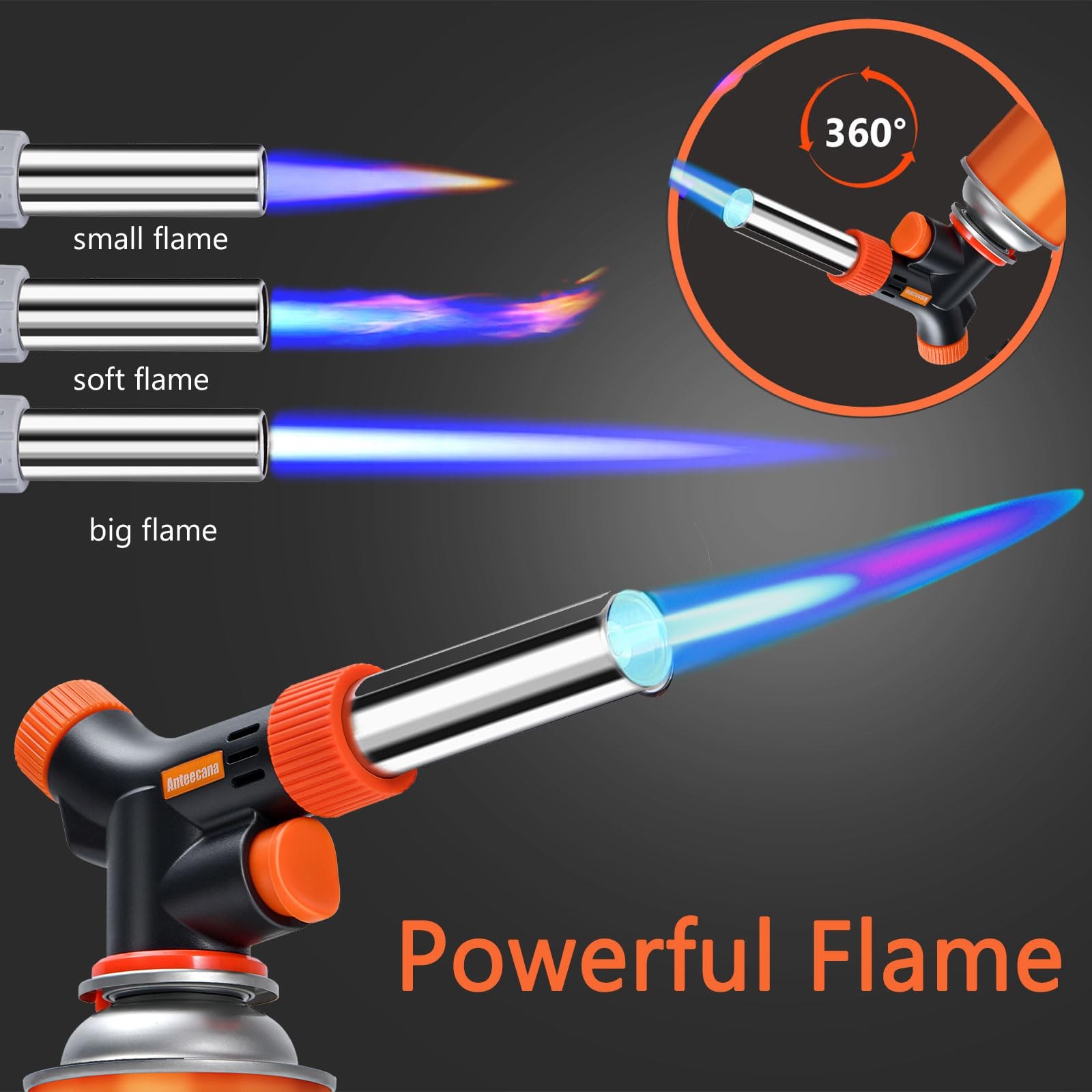Anteecana Culinary Professional Kitchen Cooking Torch, Upgrade Butane Torch…