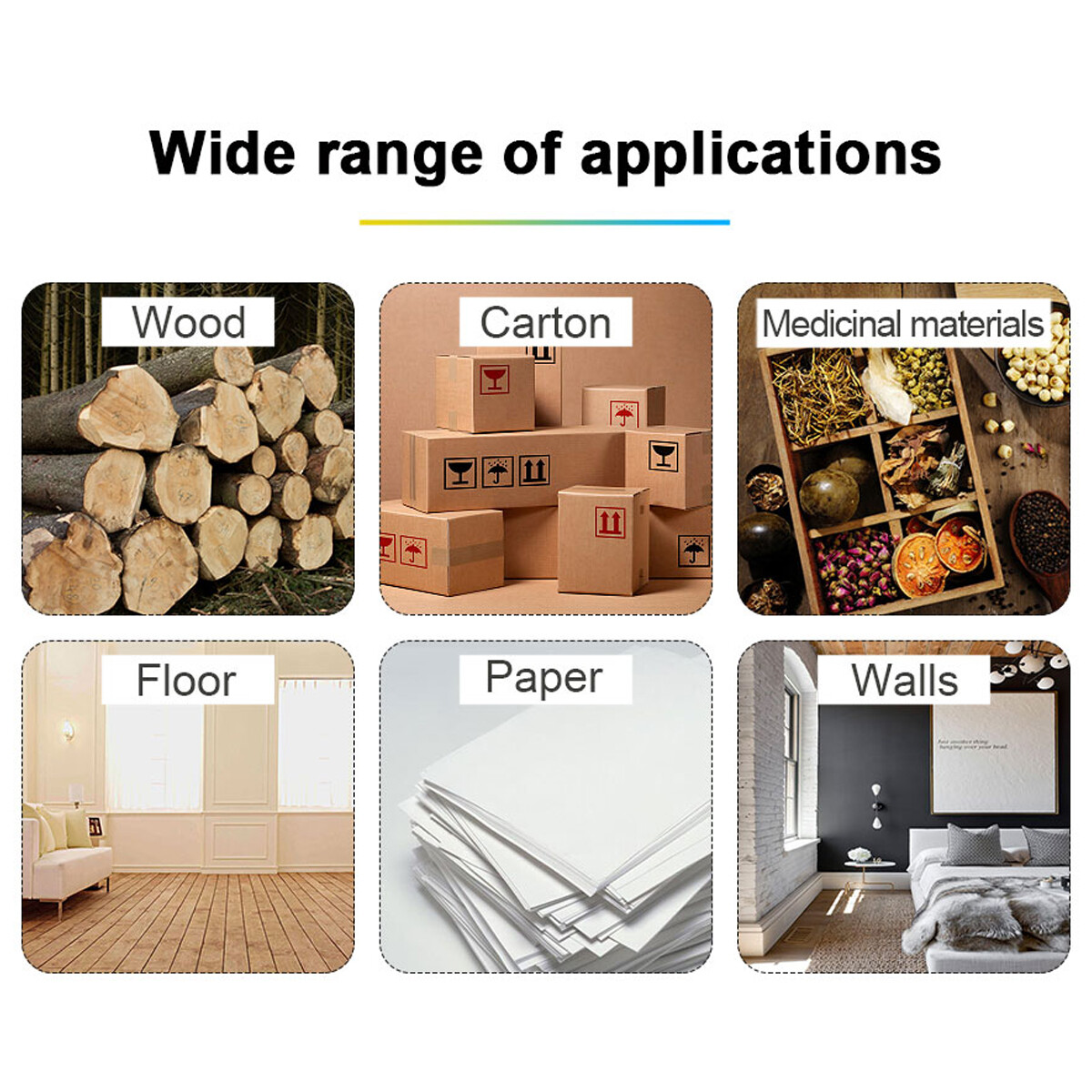 Handheld Digital LCD Wood Moisture Meter Tester for Firewood Paper Cardboard