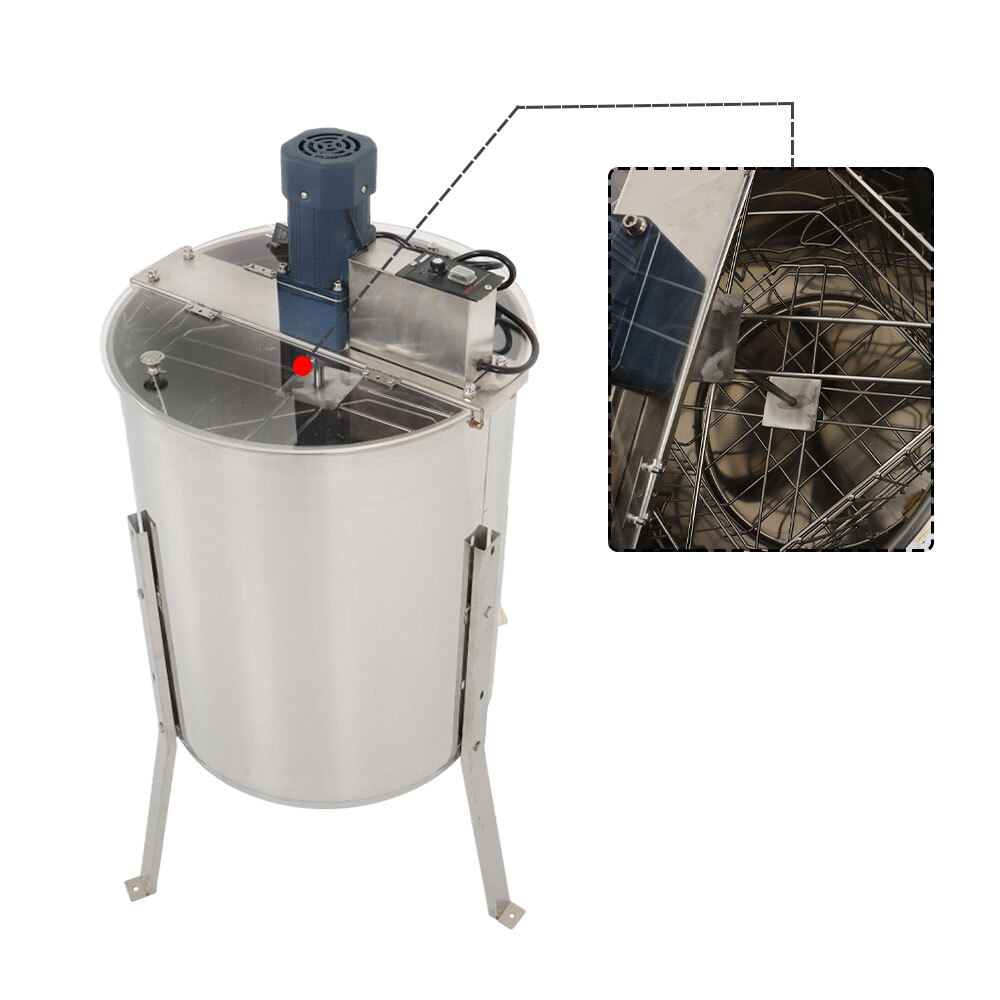 4/8 Frames Stainless Steel Electric Honey Extractor Beekeeping Equipment 140W